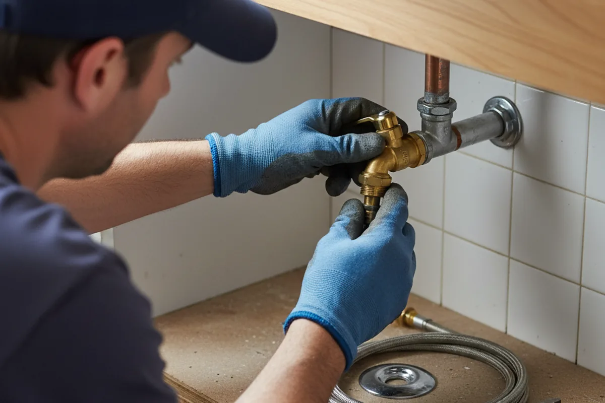 Shutoff valve and fitting work during Emergency Plumbing in Tallassee